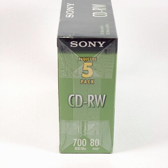 NEW SEALED Sony CD-RW Blank Media 10x 4x 700MB in Full Size Jewel Cases CDRW700L - Picture 3 of 5
